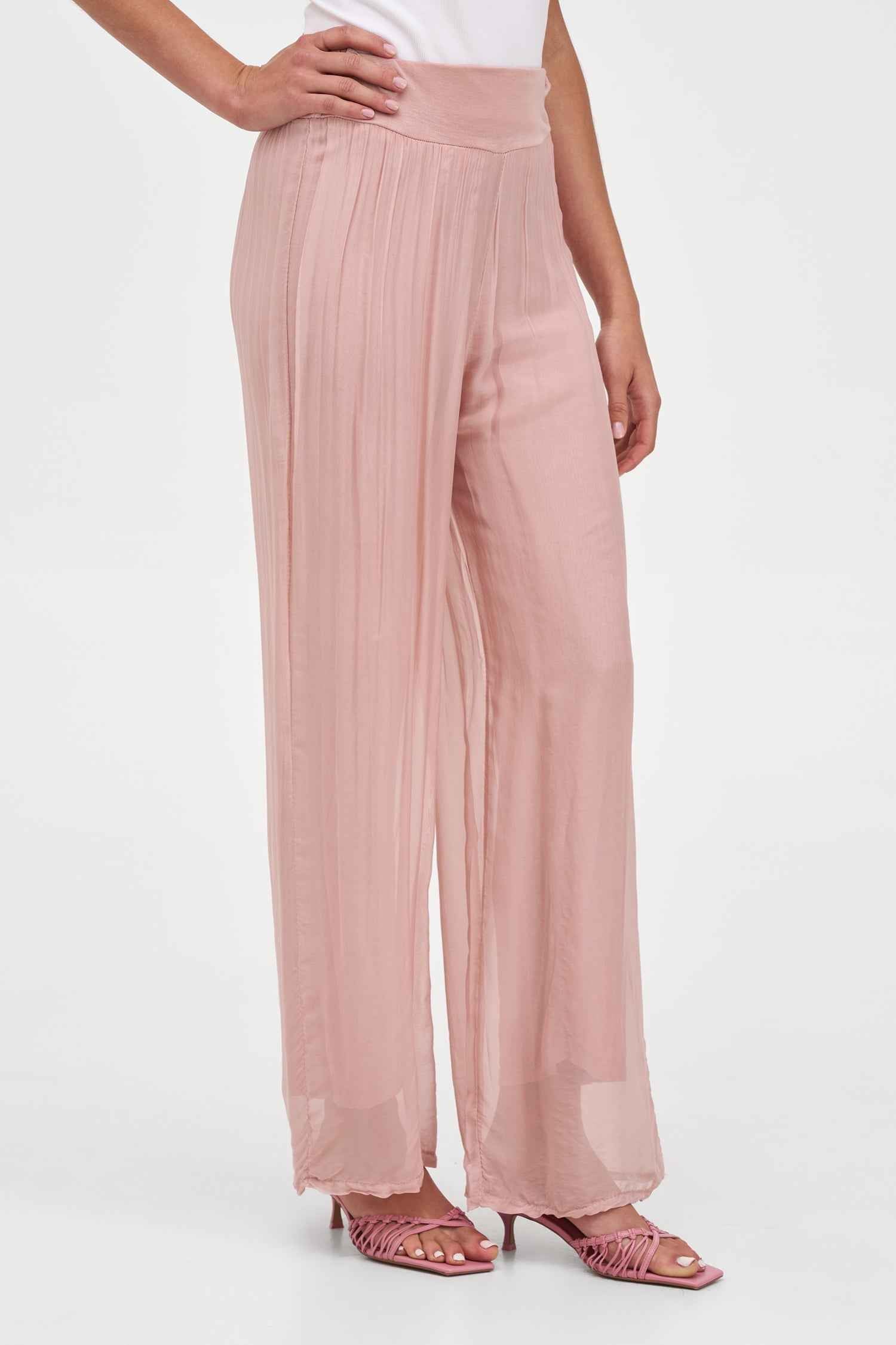 Women's Knit Woven Combo Trousers