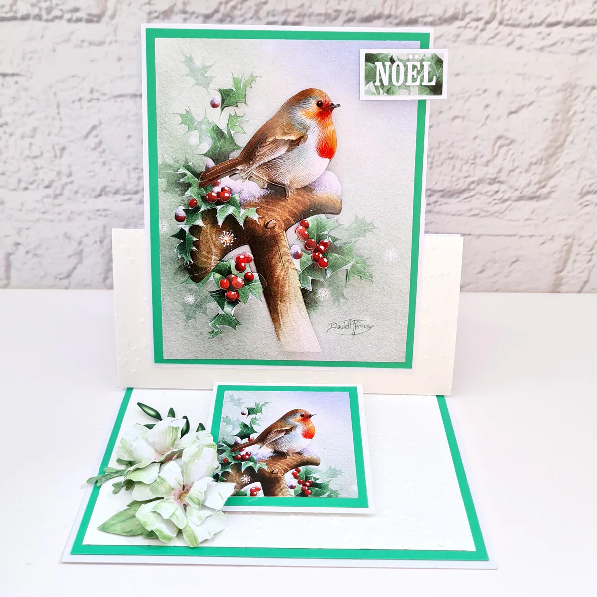 Die Cut Decoupage – Robin On Spade (Pack Of 3)