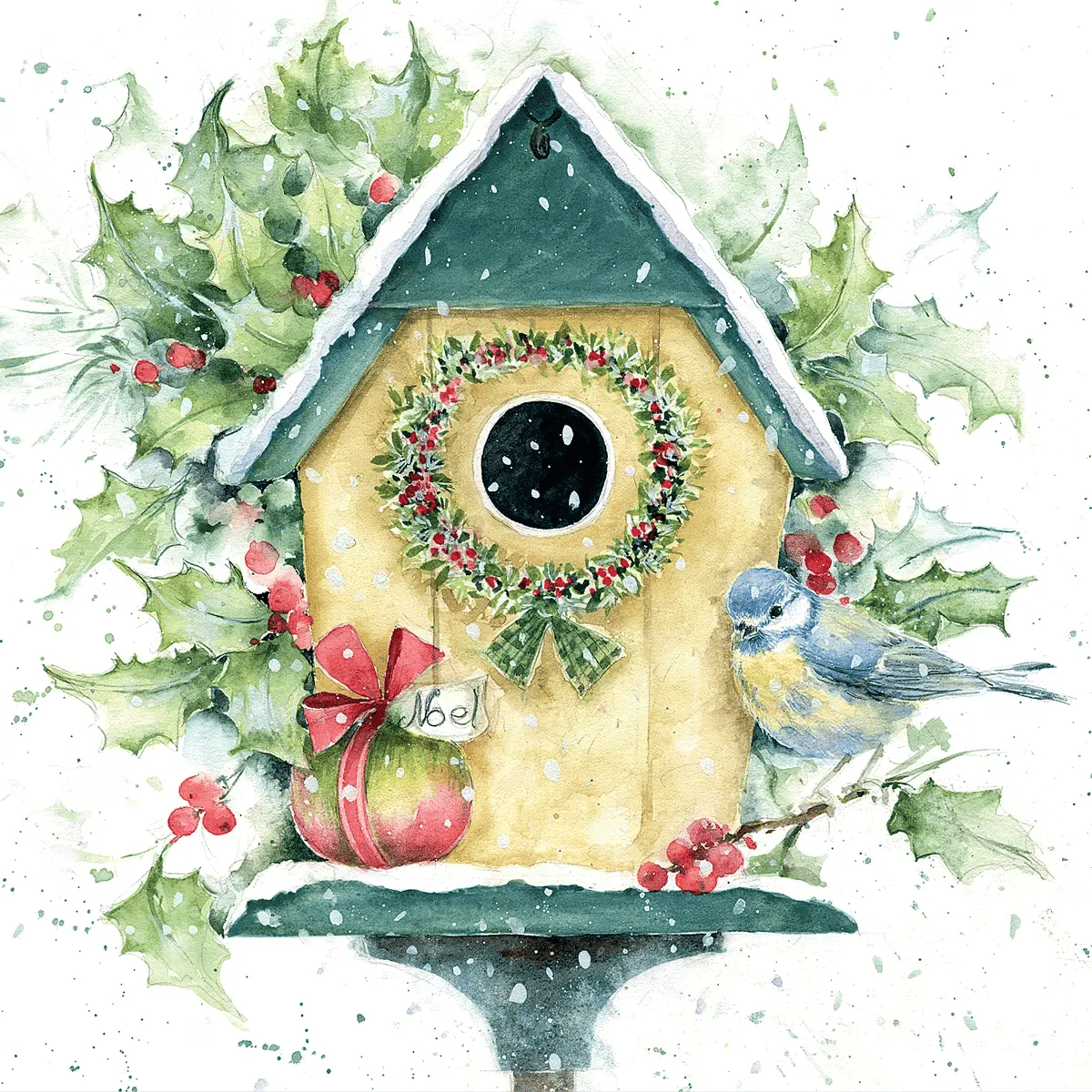Die Cut Decoupage – Xmas Birdhouse (Pack Of 3)