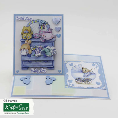 Die Cut Decoupage – Baby Boy (Pack Of 3)