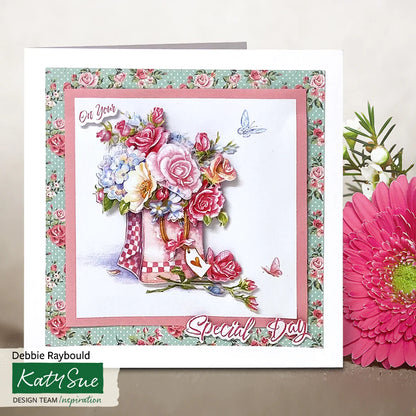 Die Cut Decoupage – Filled With Flowers (Pack Of 3)