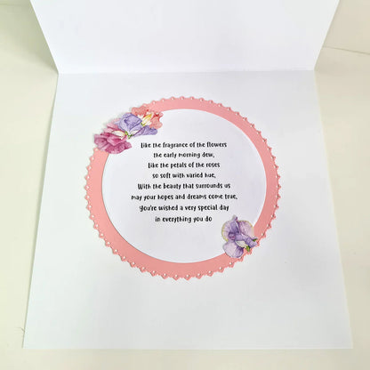 Die Cut Decoupage – Sweet Peas (Pack Of 3)