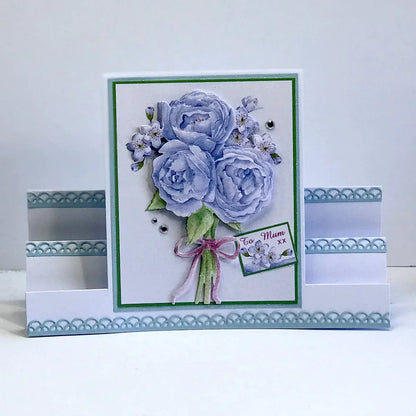 Die Cut Decoupage - Birthday Cake and Flowers (Pack Of 12)