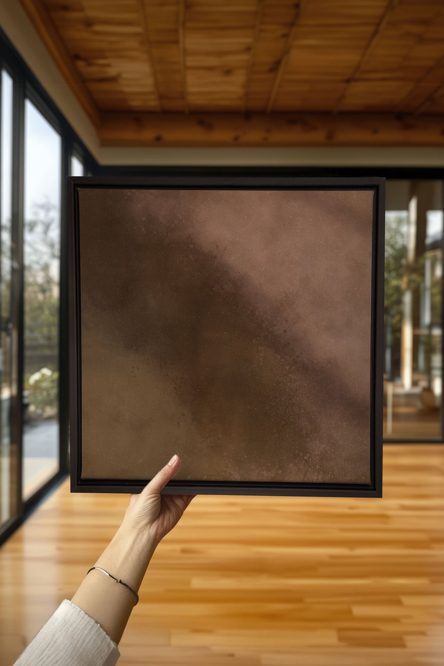 COCOA DUST, Kunstwerk auf gespannter Leinwand