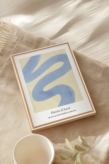 PIERRE D'AZUR, Oeuvre sur toile étirée