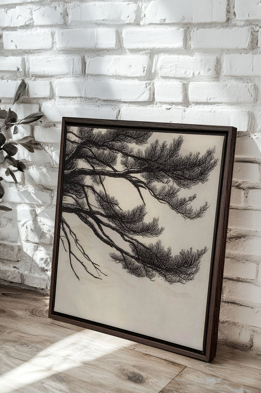WINDSWEPT PINES, Öl auf Leinwand