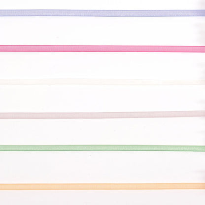 Vaessen Creative Organza Ribbon 6 Colours 3mmx2m Christmas
