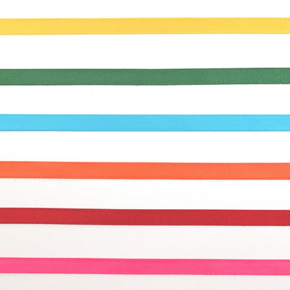 Vaessen Creative Satin Ribbon 6 Colours 6mmx2m Summer
