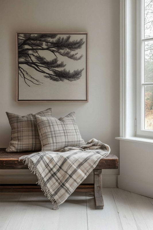 WINDSWEPT PINES, Öl auf Leinwand