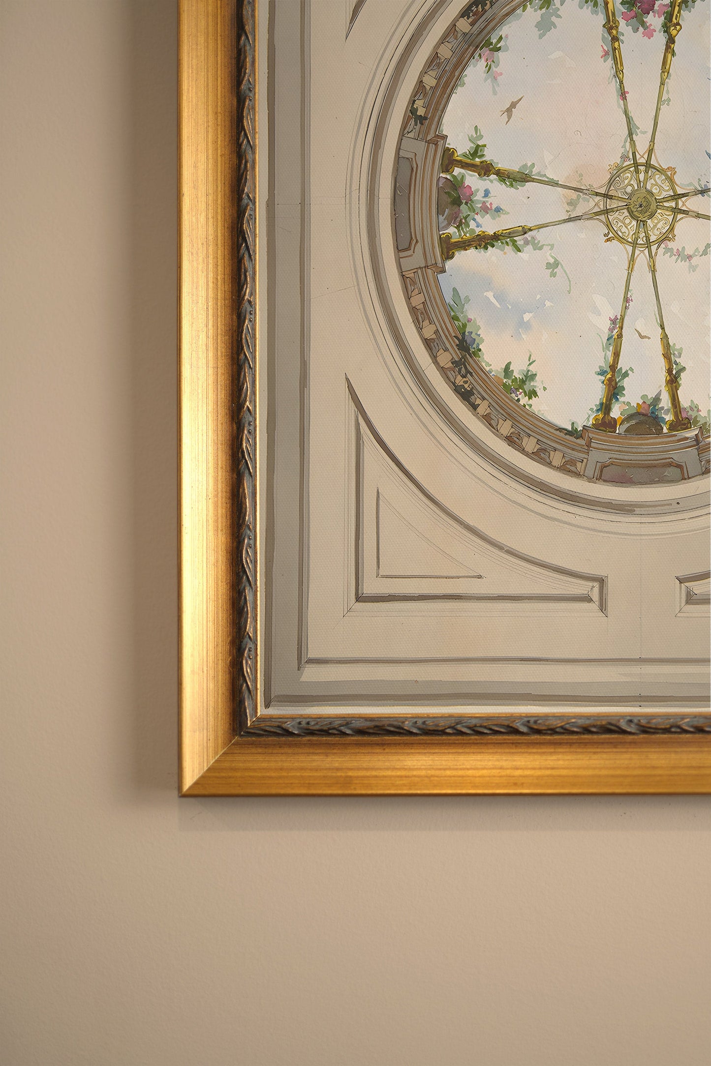 CIEL DE PALAIS, CADRE VINTAGE OR