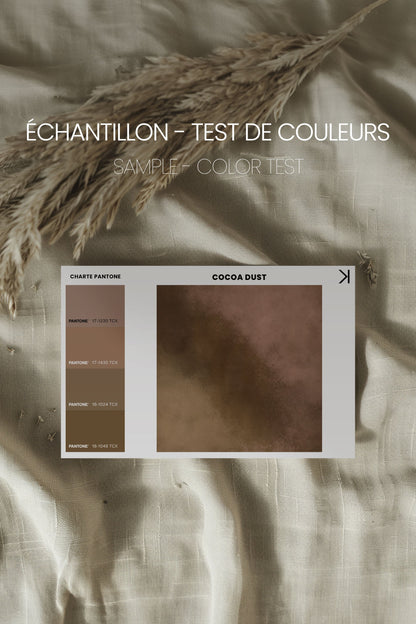 COCOA DUST, Kunstwerk auf gespannter Leinwand