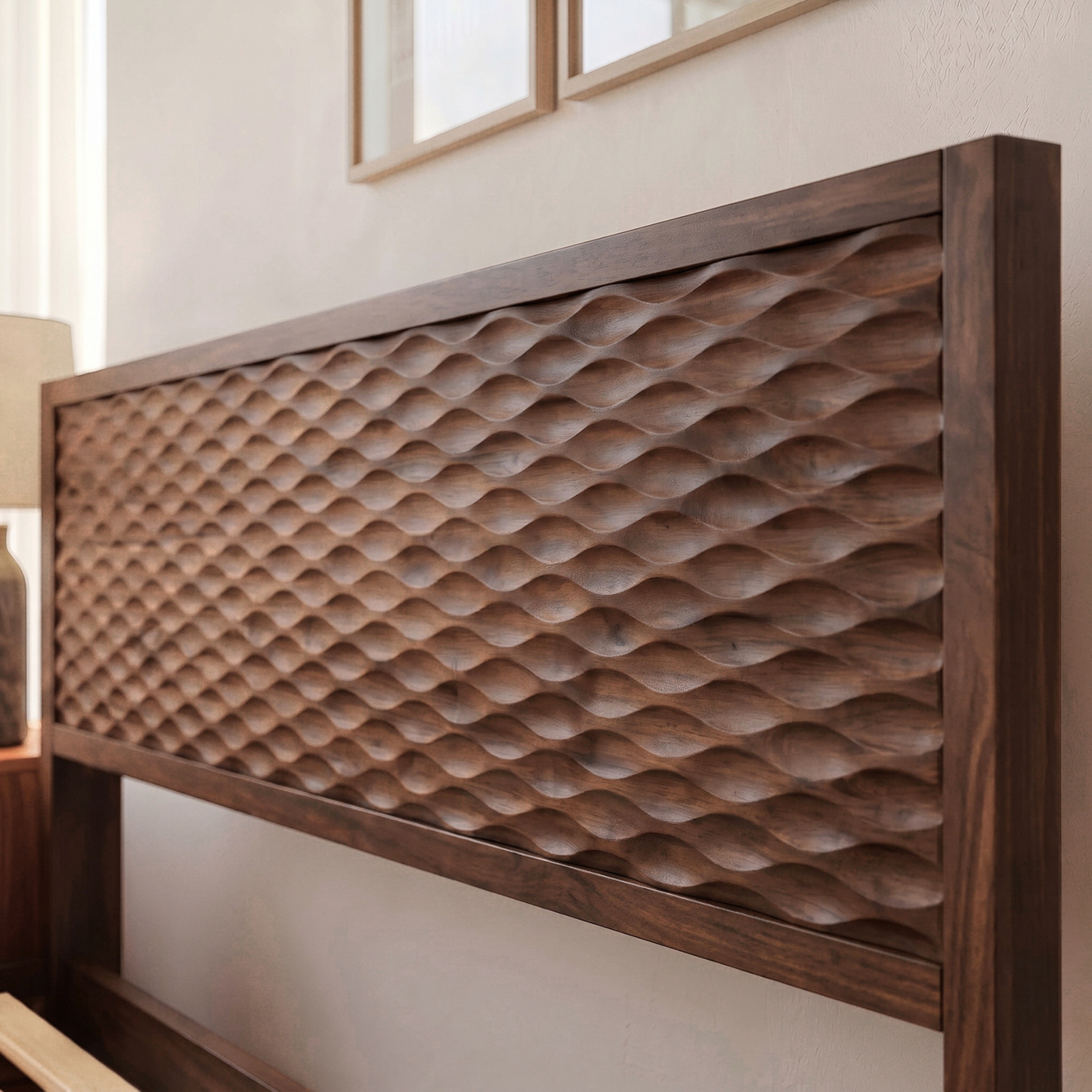 Elara Solid Wood Bed Frame