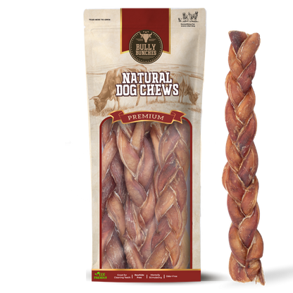 12 Inch Jumbo Braided Bully Stick