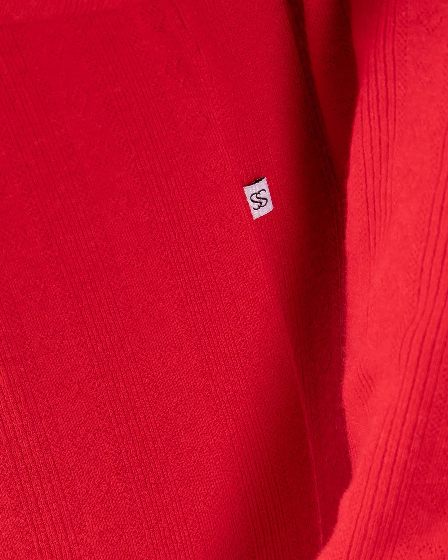 Roter Langer Pyjama für Damen
