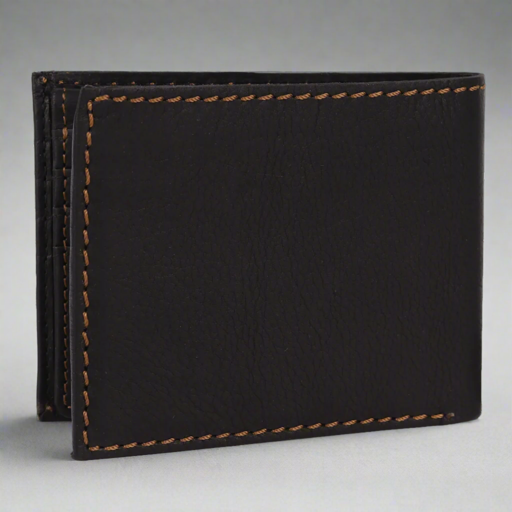 MET Men's Bifold Flip Up RFID Leather Wallet