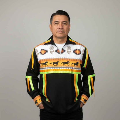 Ribbon Shirt with Horses