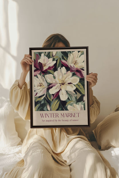 WINTERMARKT II, Werk auf gespannter Leinwand