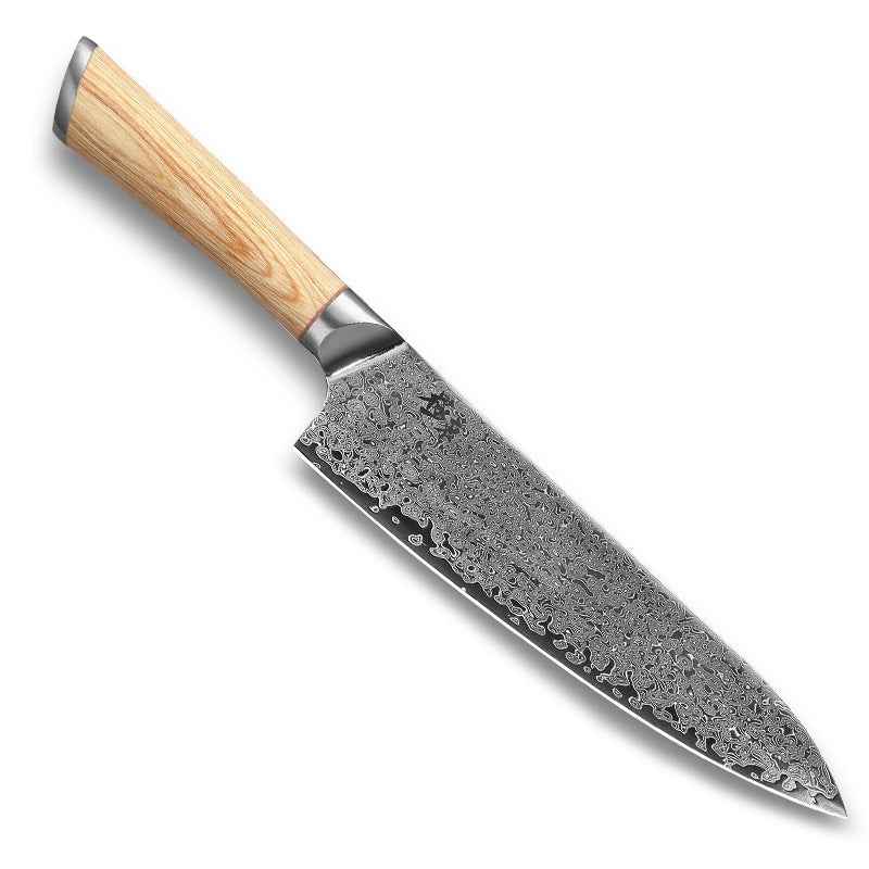 V-Gold 67-Layer Damascus Kitchen Knife – Stainless Steel Chef, Cleaver & Utility Knife