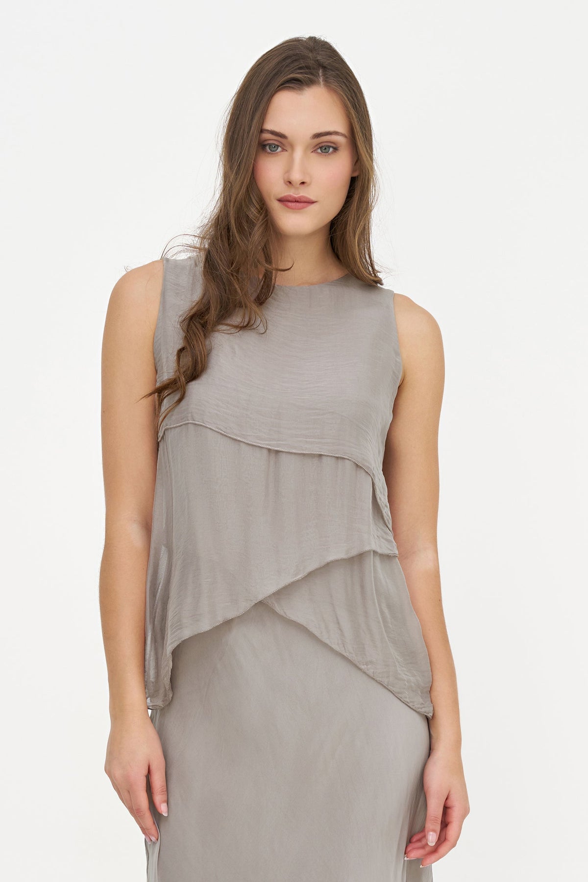 Women's Sleeveless Crew-Neck Top