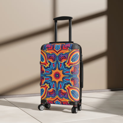 Kaleidoskop-Muster Handgepäckkoffer – Lebhaftes Boho-Reisegepäck
