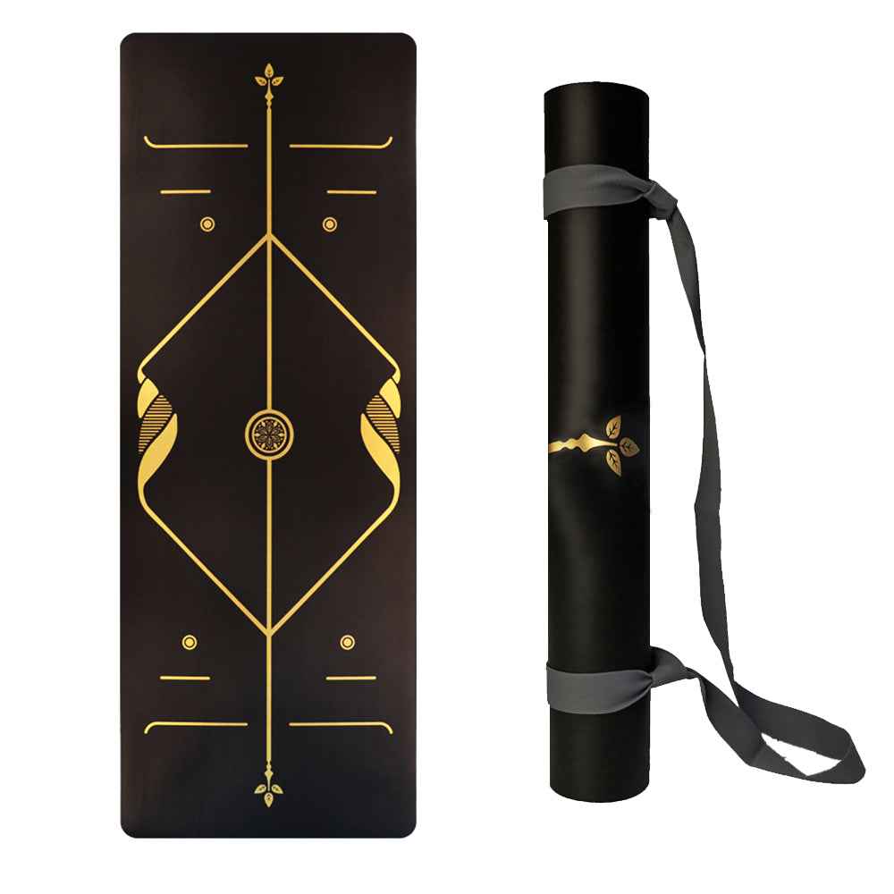 Widened &amp; Thickened PU Rubber Yoga Mat – Premium Non-Slip Fitness Exercise Mat