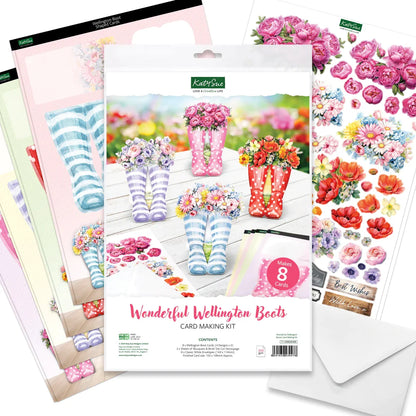 Wonderful Wellington Boots, Card Making Kit