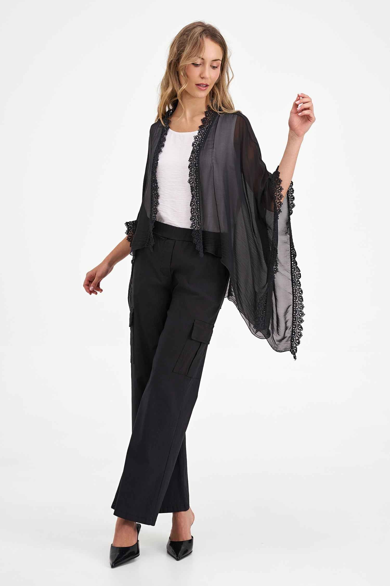 Women's Woven Cardigan