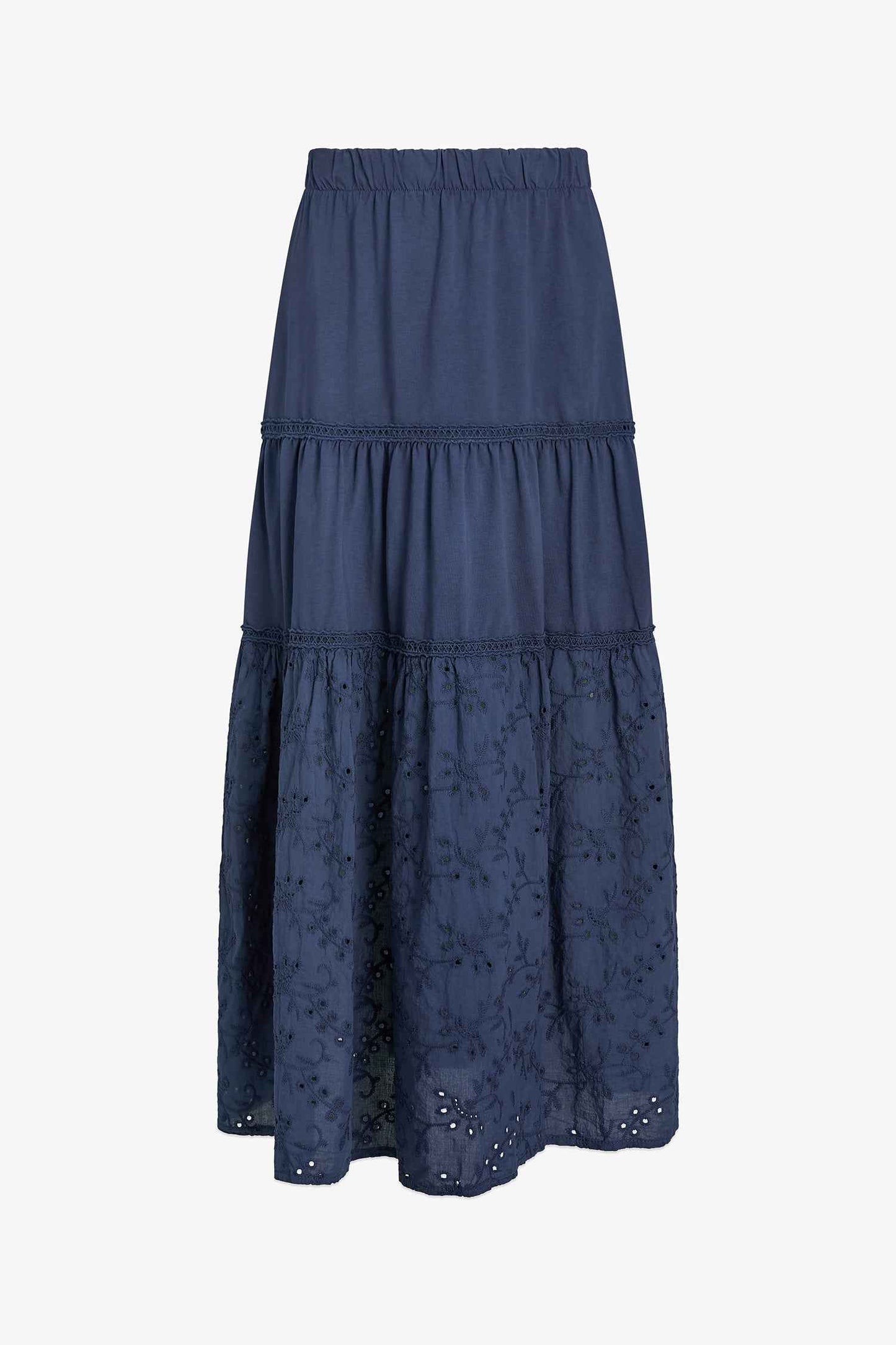 Women's Knit/Woven Combo Skirt