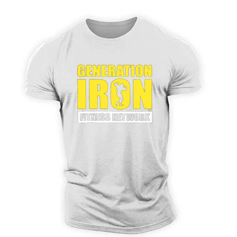 Fashion Personality Fitness Vest for Men – Casual Printed Gym T-Shirt