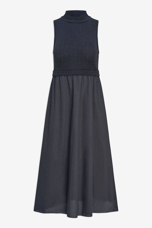 Women's Sleeveless Mock-Neck Dress
