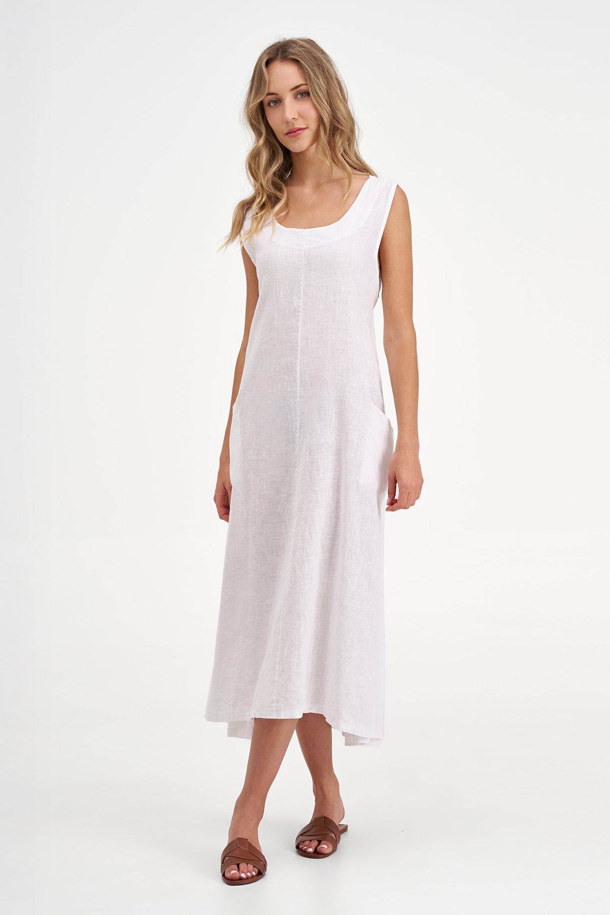 Women's Knit Woven Combo Dress