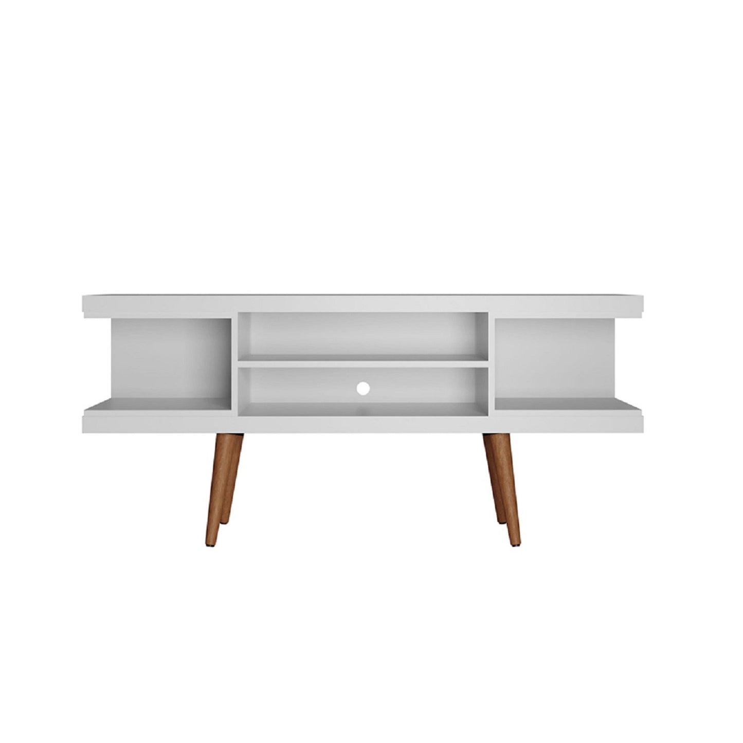 Eureka Modern 53,14" TV-Lowboard mit 4 Ablagen - Weiß
