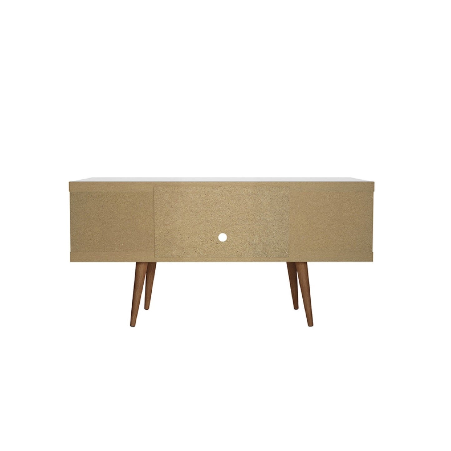 Eureka Modern 53,14" TV-Lowboard mit 4 Ablagen - Weiß