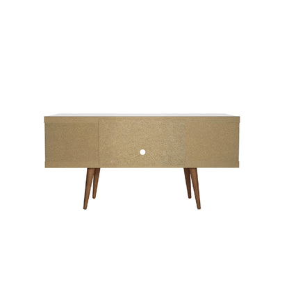 Eureka Modern 53,14" TV-Lowboard mit 4 Ablagen - Weiß