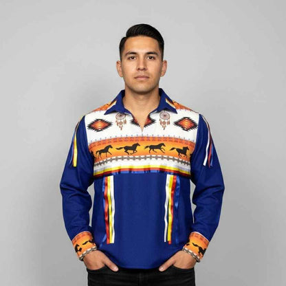 Ribbon Shirt with Horses