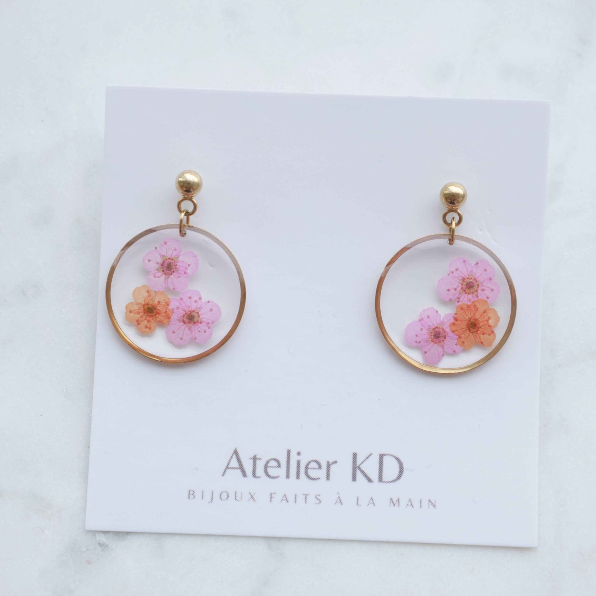 Edition Spéciale - Boucles d'oreilles duo Sofia - rond