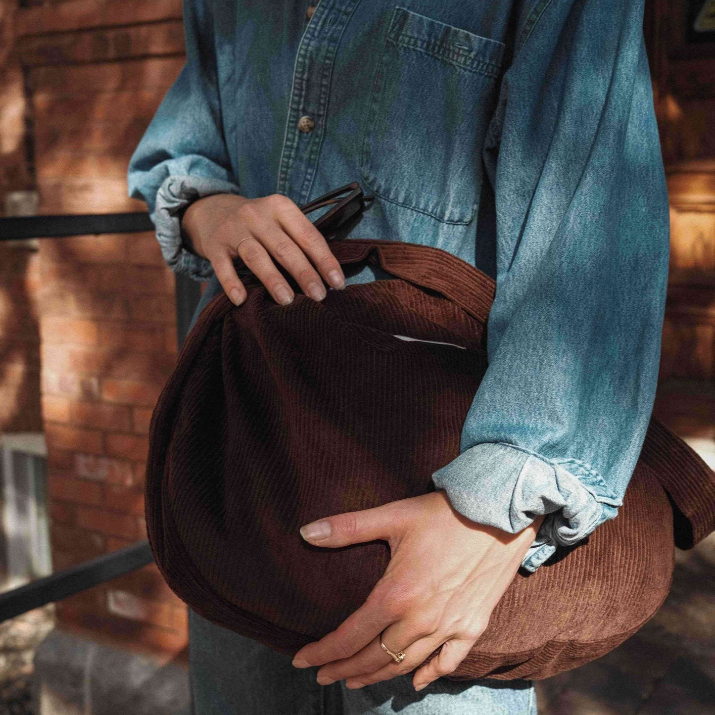 Kord-Crossbody-Tasche | Verstellbarer Schultergurt