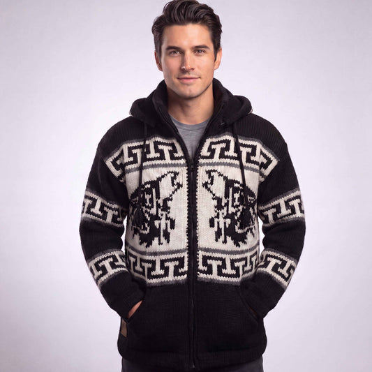 OLDTRIBES™ Lunar Wolf Wool Jacket
