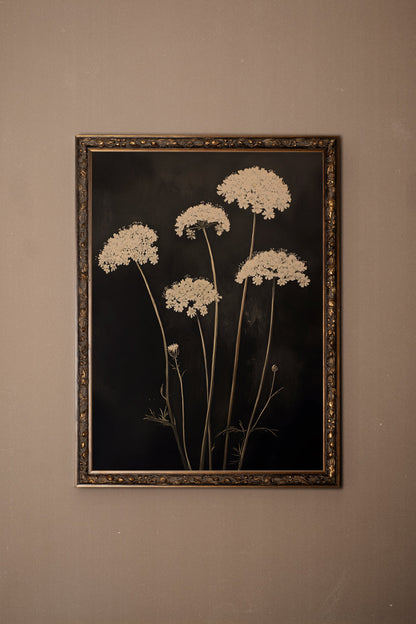 FLEURS DE MINUIT, CADRE VINTAGE BRONZE