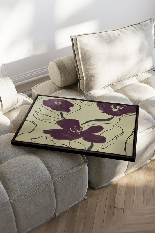 VELVET GARDEN, Mischtechnik auf Leinwand