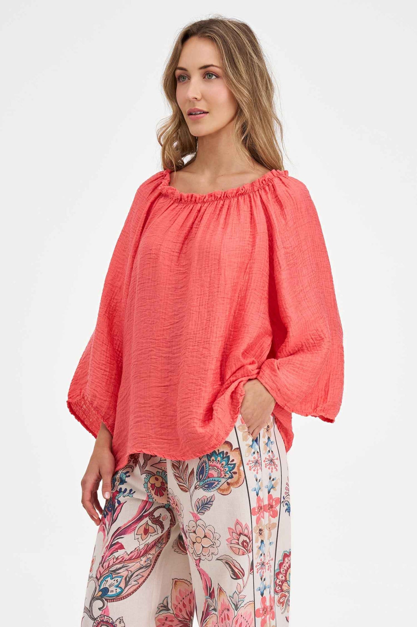 Women's Woven Tunic Top