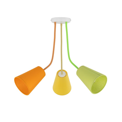 WIRE Adjustable 3-Light Ceiling Lamp for Kids Room & Nursery