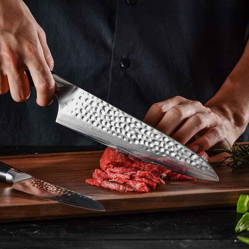5-Piece Stainless Steel Kitchen Knife Set – Modern Chef Knife & Cooking Tool Set