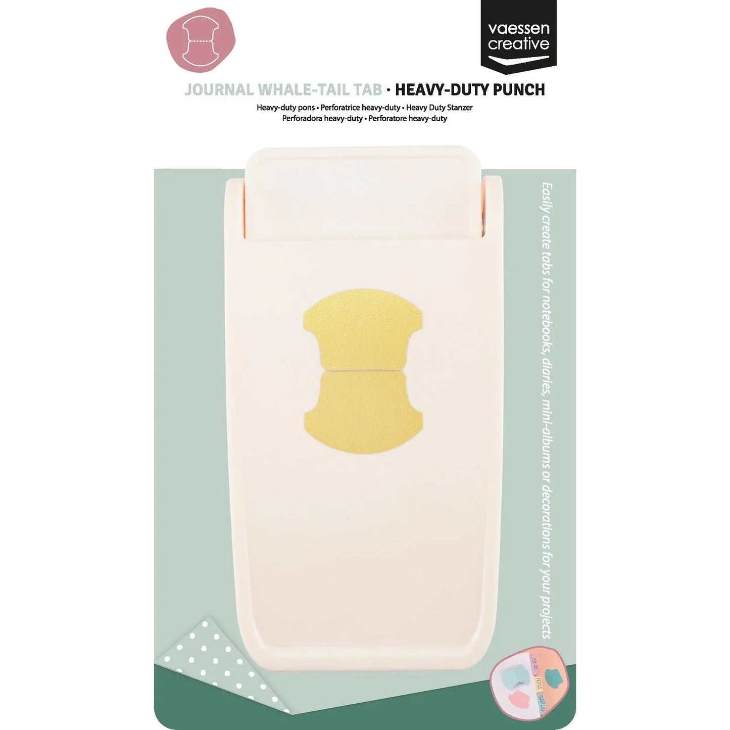 Vaessen Creative • Heavy Duty Punch Whale-Tail Tab