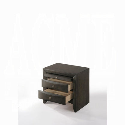 Neend Storage Nightstand - Grey Oak