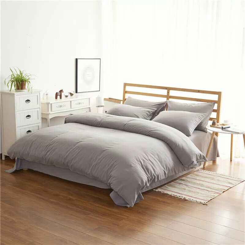 4-Piece Bedding Set – Modern Floral Polyester Sheet & Duvet Cover Set with Pillowcases