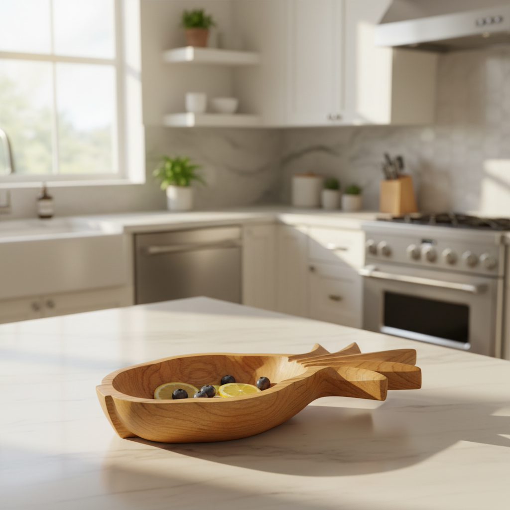 Wooden Pineapple Bowl