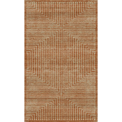 Bond Naturale Orange Elfenbein Teppich