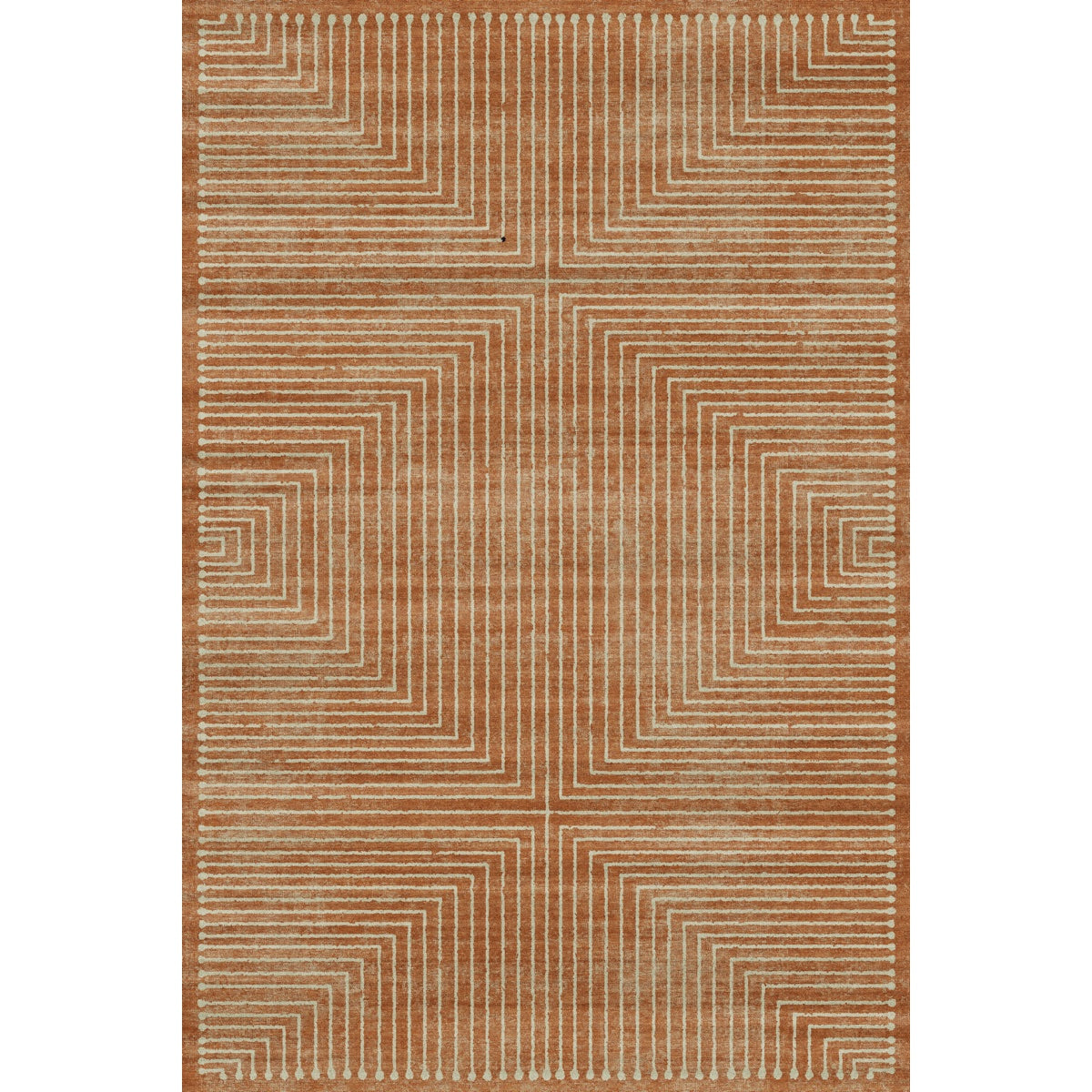Bond Naturale Orange Elfenbein Teppich