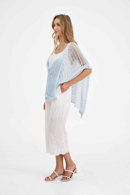 Women's Knit Poncho Top
